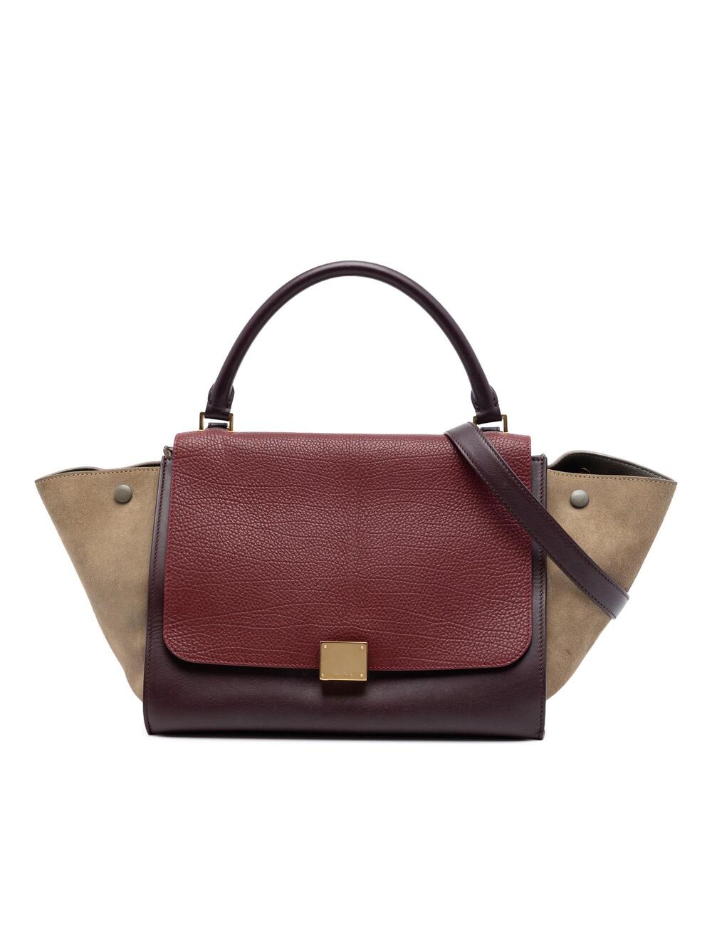 Celine Tricolor Trapeze Bag Leather #327221C69B